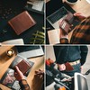 Baur Men's Genuine Leather Wallet with RFID Protection, Landscape Format,