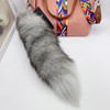 LAIDIC Therian fox tail keychain Fluffy foxfur tail backpack tassel