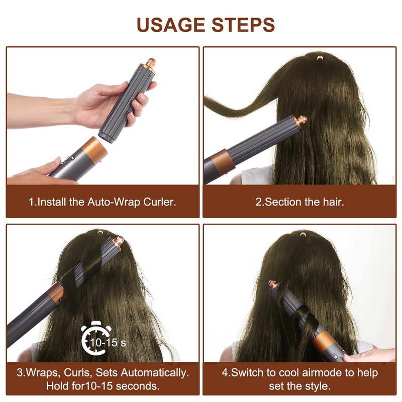 40mm/1.6in Long Barrel Attachment for Dyson Airwrap HS01 HS05 HS08,
