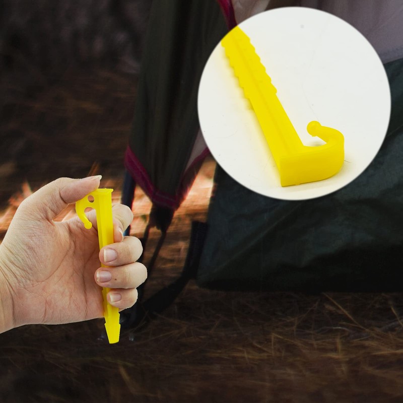 SZCXDKJ 30 Pcs Plastic Tent Pegs, Heavy Duty Plastic Tent