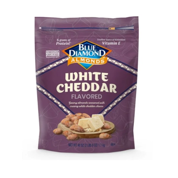 Blue Diamond White Cheddar Almonds 40 oz