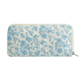 WHHJM Cute Floral Bag for Makeup Brushes - Ideal for Travel & Daily Use Makeup Brushes Pouch for Women (Blue Floral)