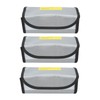 3Pcs Lipo Battery Safe Bag Fireproof Explosionproof Practical Safe Protection