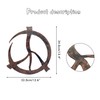 Ecqizer Peace Sign Wall Decor - Hippie-Inspired Copper Wall Art