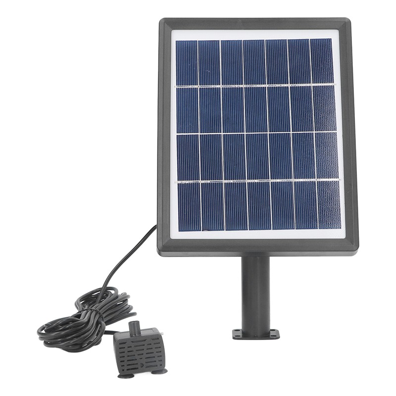 Solar Fountain Pump Multi Nozzles Efficient Small Landscape Floating Fountain