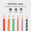 High-Speed Automatic Pencil Sharpener, Black Portable Battery-Powered Colored Pencils Sharpener