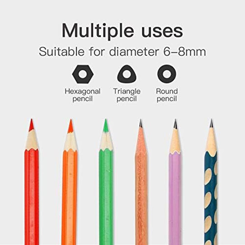 High-Speed Automatic Pencil Sharpener, Black Portable Battery-Powered Colored Pencils Sharpener