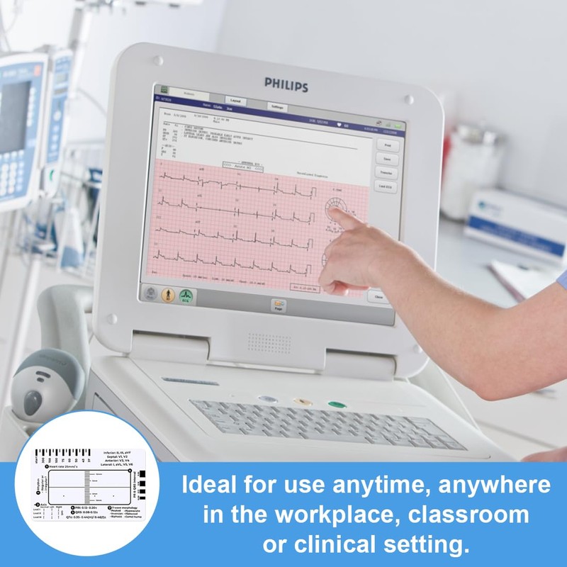 IKOPFLN ECG 7 Step Ruler for Ekg Device for Home,