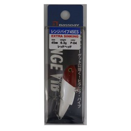 Bassday(バスデイ) バイブレーション レンジバイブ 45ES 45mm 6.3g レッドヘッド P-04 ルアー