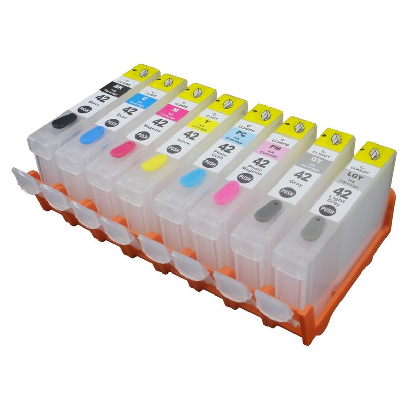 UP CLI-42 Refillable Ink Cartridge Compatible for Canon Pro100 Pro-100