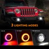 BEEYEO 4 Inch RGB LED Fog Lights 60W High-Intensity Off-Road