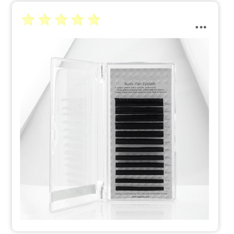 Auto Fan False Eyelashes Black Volume False Eyelashes for Eyelash