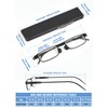 2 Pack Folding Reading Glasses for Men & Women Ultra-Slim