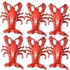 6Pcs Stand Lobster Balloons,Giant Crawfish Aluminum Foil for Ocean Animals