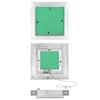 QWORK® Inspection flap drywall 15 x 15 cm, aluminium frame