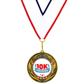 All Quality 10K Finisher Wreath Design Medal - (25 Pack)