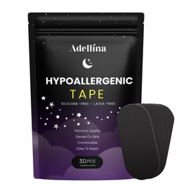 Adellina マウステープ いびき防止 快眠グッズ 口閉じテープ 口呼吸防止 鼻呼吸へ いびき 口・のどの乾燥 軽減 肌にやさしい 約1ヶ月分（30枚入り）