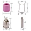 AG60-55 WSD-60 Plasma Cutter Cutting Torch Tip Nozzles Consumables Kit