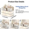 DASITON Makeup Organizer with Drawers and Rotating Makeup Brush Holder,Large