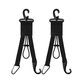 Dongawin Fence Hook,Baseball Softball Gear Hanger，Baseball Bat Holder with Glove Clip and Helmet Hook for Baseball Softball Fence Bag Water Bottle Hiking Camping (Upgraded -2pcs)