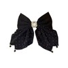 BeeGift Larger Bows Diamond Hair Clips, 1 Pack Sparkly Rhinestone