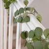 CQURE 66Pcs Eucalyptus Garland,Artificial Eucalyptus Leaves Table Greenery Garland Wreath