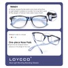 Loycco 4 Pack Computer Reading Glasses Blue Light Blocking Anti