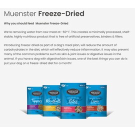Muenster Freeze-Dried Toppers Free Range Elk Recipe for Dogs, 8 oz Package