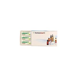 homeomart.com Lathyrus Sativus Homeopathy Pellets (Pills) in 6C Potency, Pack of 3