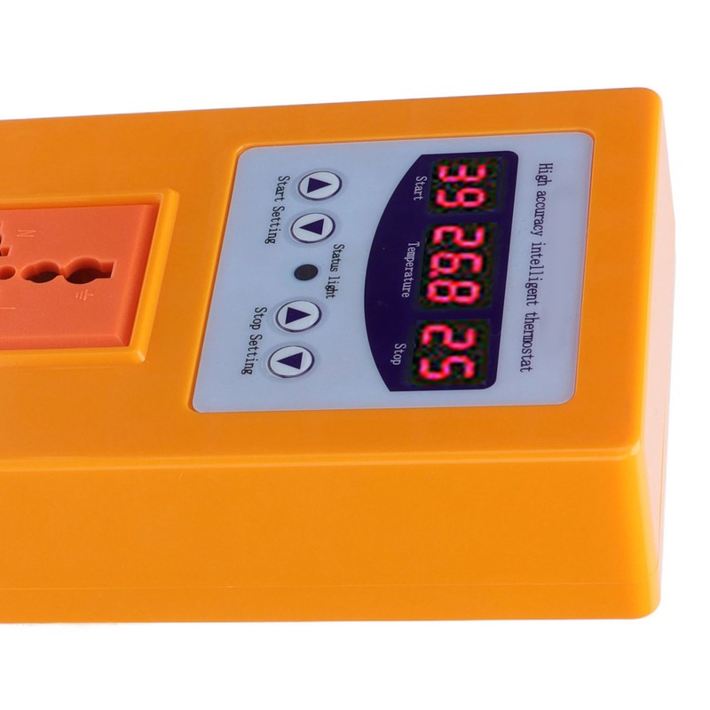 Temperature Controller Digital Display Thermostat Temp Regulator with Sensor AC110‑240VAU