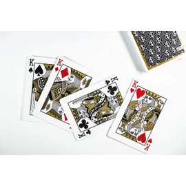 Inlefen TriplekindAABB ZyduzscAB 1ST Playing Cards V2 Black Deck by Chris Ramsay (Sold Out-Limited Edition)