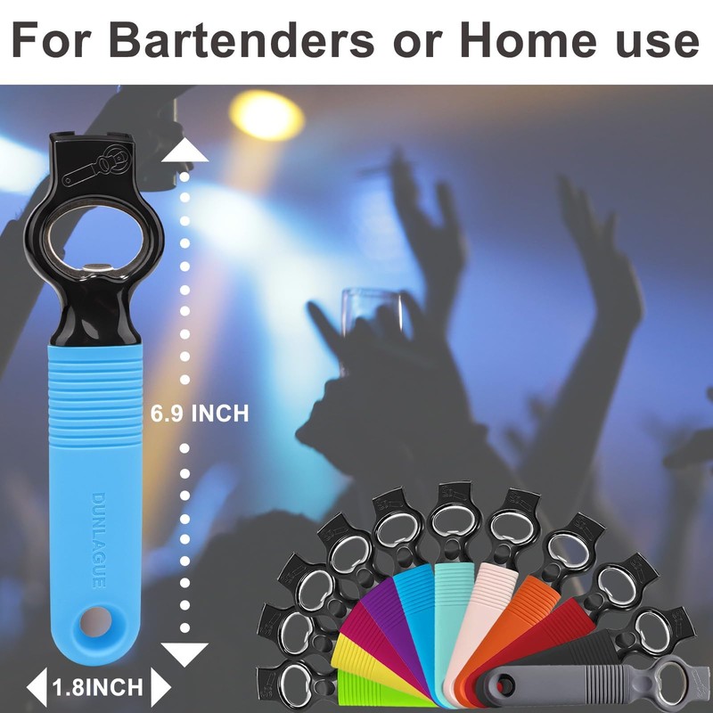DUNLAGUE 2-Pack Soda Can Opener and Beer Bottle Opener Bartender
