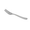 Kaya Shiny Metallic Silver Plastic Disposable Forks (24 Count) -