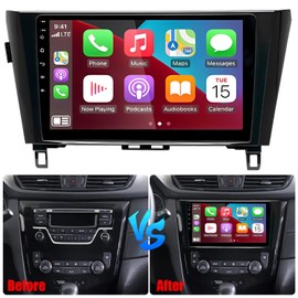 Alikali 10" Car Stereo for Nissan Xtrail Qashqai Rogue 2014-2019 2018 2017 2016 2015 w/WiFi GPS Navigation Bluetooth Double Din Car Radio Receiver w/Carplay Android Auto Backup Camera - 2+32G