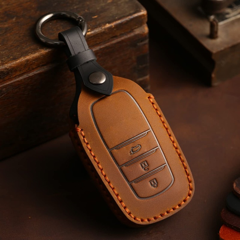 [smasol] Key Cover, Genuine Leather, Smart Key Case, Custom Parts