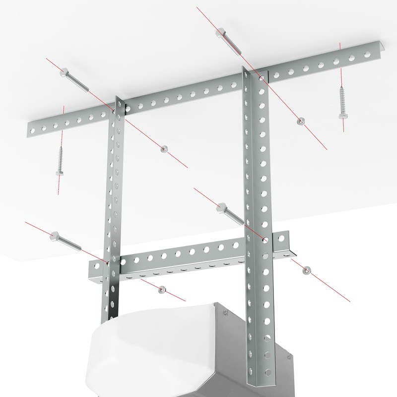 Garage Door Opener Hanging Kit,Universal Garage Door Opener Installation Kit,Galvanized