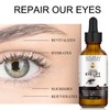 Eye serum against wrinkles and dark circles with organic coffee