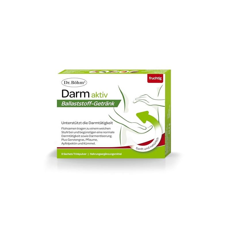Dr. Böhm Intestinal Active: To Support Constipation and Hard Stools,