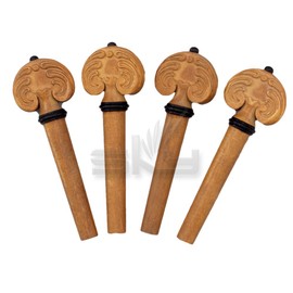 SKY Brand New 4/4 Full Size Jujubewood Violin Hand Carved Pegs Endpin Set