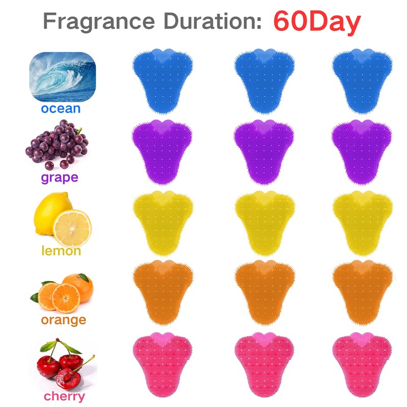 SUQ 15PCS Urinalsieb mit Duft, Urinal Sieb Desodorierer, Urinaleinlage ​Passend