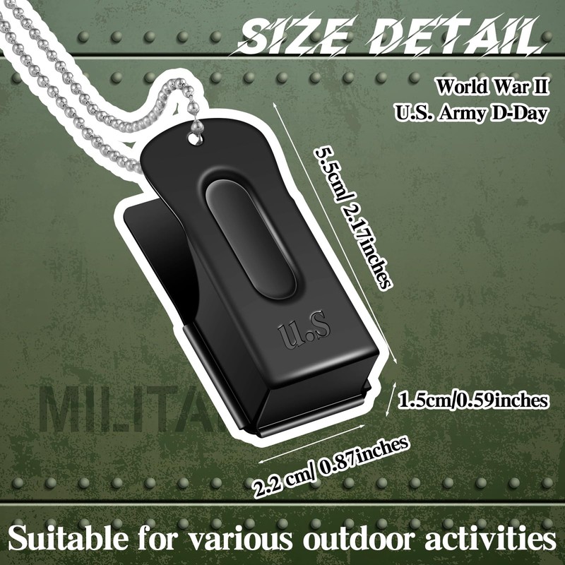 Jenaai 3 Pieces Brass Dog Training Clicker Necklace Signaling Cricket
