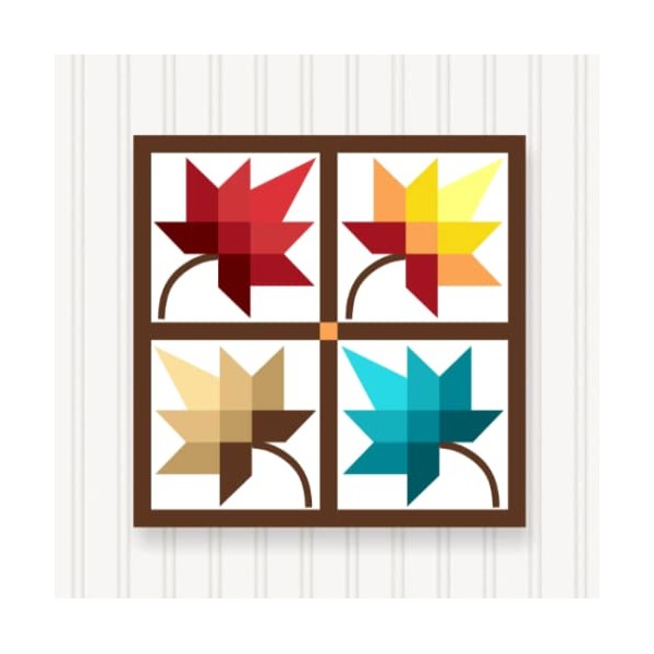 BARN QUILT Block Outdoor Square BQ008-01 | 6 SIZES |
