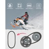 KEMIMOTO CVT Drive Belt Replaces 417300571, Heavy-Duty Snowmobile Drive Belt