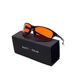 Somnoblue Blaulichtfilter-Brille Pro - Blueblocker-Brille â 99,9% Anti-Blaulicht - BIOHACKING-PRO â With Case