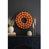 Kalalou ORANGE FAUX PUMPKIN WREATH