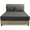 Polycotton Plain Fitted Sheets Double, Breathable Elastic Pocket Bottom Sheet,