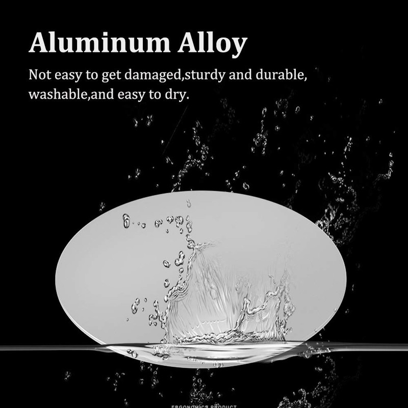 ONGHSD Silver Aluminum Alloy 360° Rotation Monitor Swivel Base, Wide