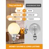 TJOY G25 LED Globe Light Bulbs, Vanity Light Bulb for