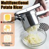 Stainless Steel Potato Ricer 15 oz with 3 Interchangeable Discs