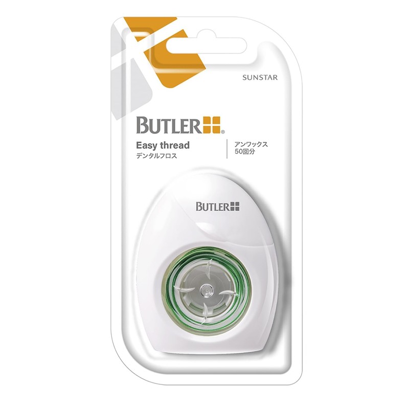 SUNSTAR Butler Easy Thread Floss, 50 Doses x 4 Packs
